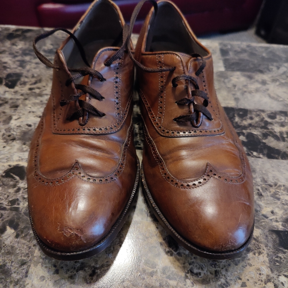 Classic Brown Leather Men's Dress Shoes